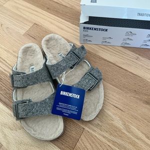 NWT Birkenstock Arizona Kids Wool Sandals